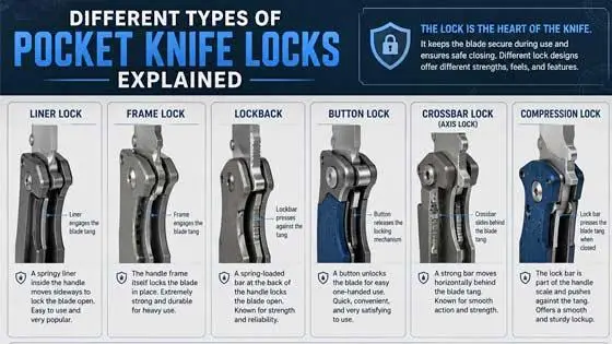 Different Types of Pocket Knife Locks Explained