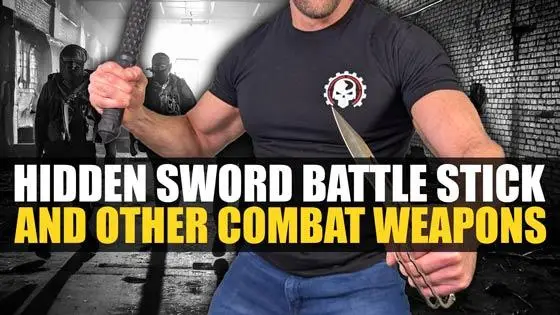Hidden Sword Battle Stick and Other Combat Weapons