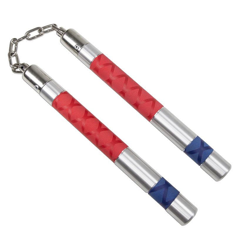 AmeriChucks Solid Metal Nunchaku Collectors Nunchucks KOMBATIV