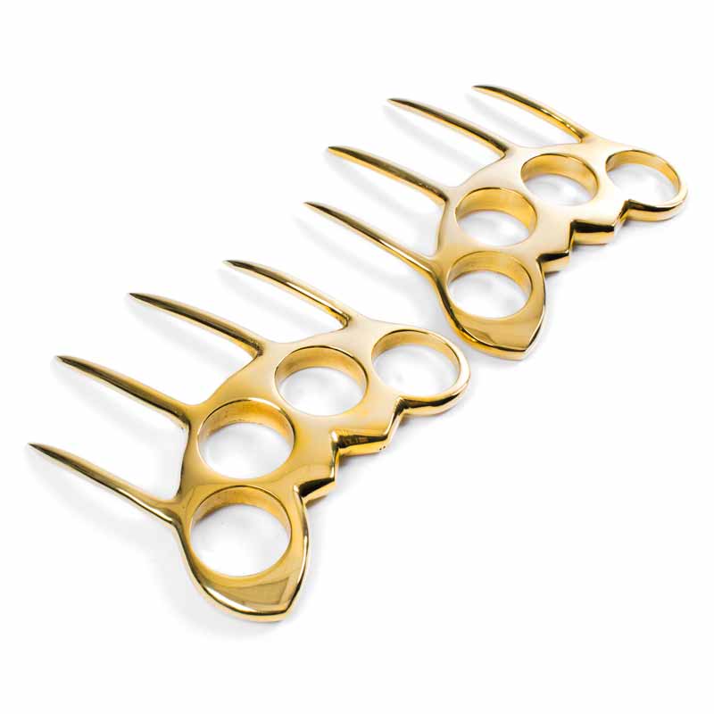 Brass knuckles? Check. Weird blades? Check. Spikes? Check. Zombies