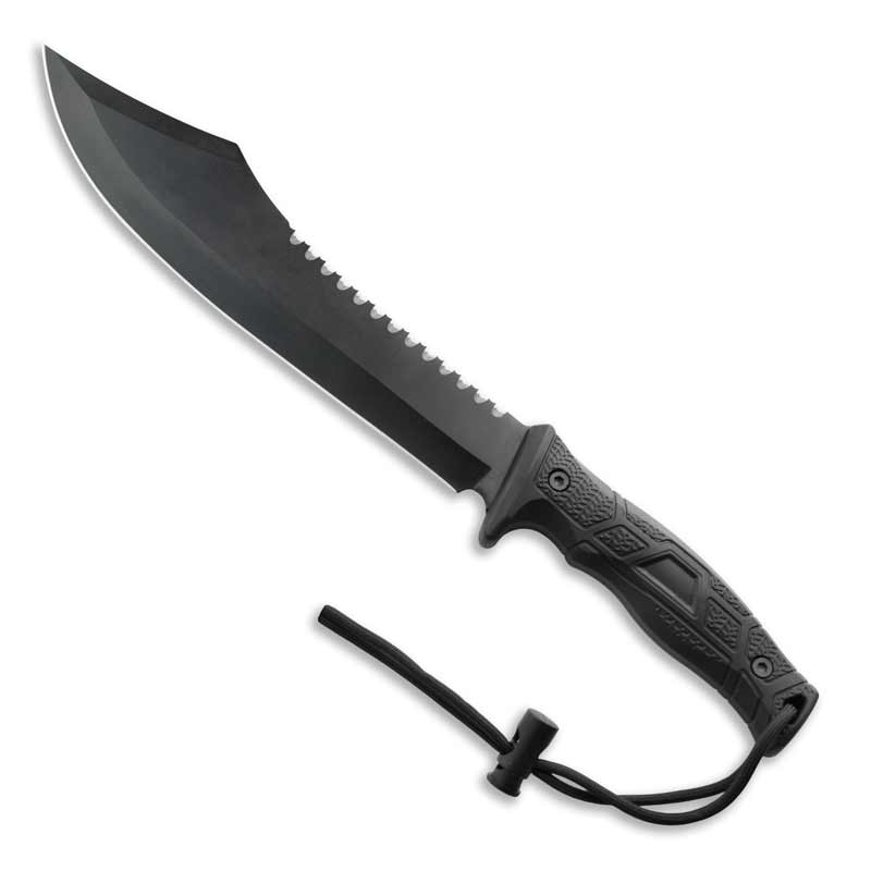 14" Dark Assassin Dagger With Sheath - Double Edge Stainless Steel Blade With Ornate Handle