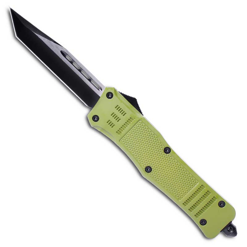 Green OTF Tanto Knife