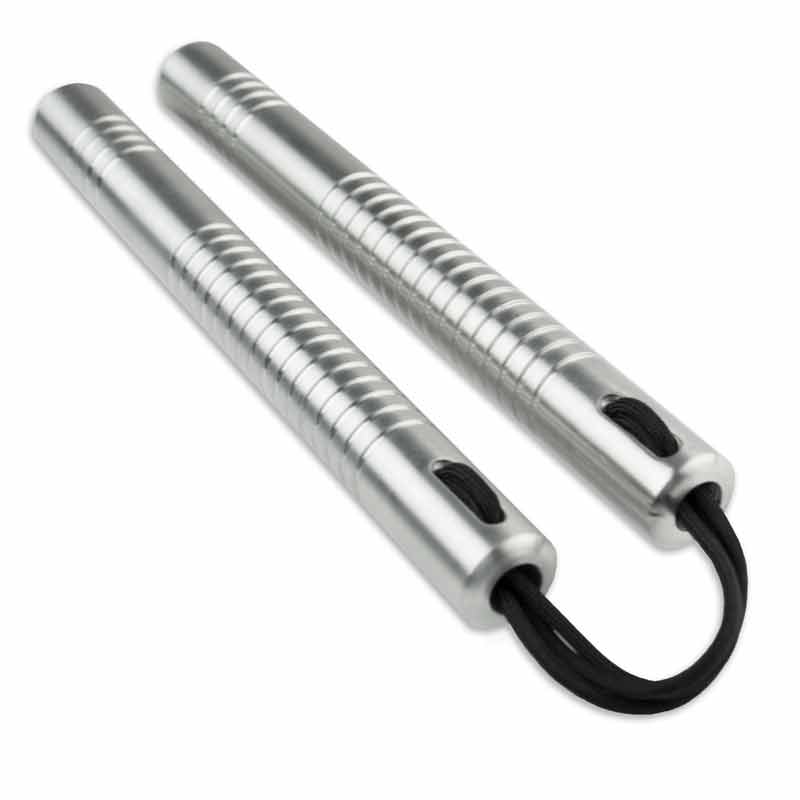 Solid Aluminum Corded Nunchaku - Metal Nunchucks - Made in America