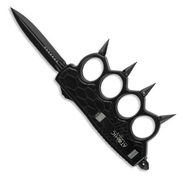 Brass knuckles? Check. Weird blades? Check. Spikes? Check. Zombies