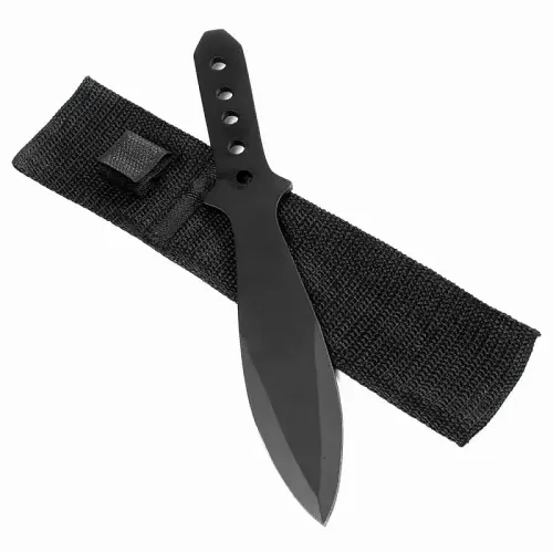 Black Broadhead Throwing Knife