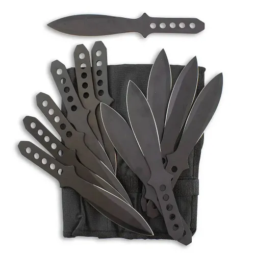 Black Broadhead Throwing Knives