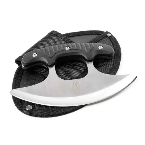 Black Grip Ulu Knife