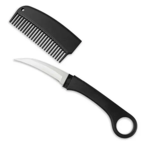 Black Karambit Comb Knife