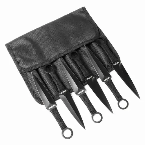 Black Kunai Throwing Knives