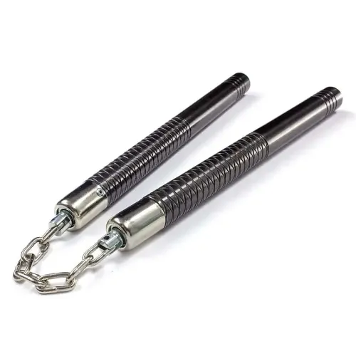 Black Steel Nunchaku