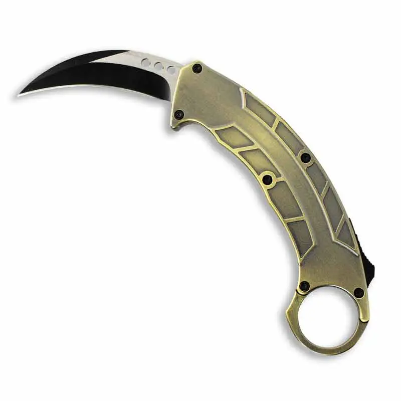 Bronze Karambit OTF Knife