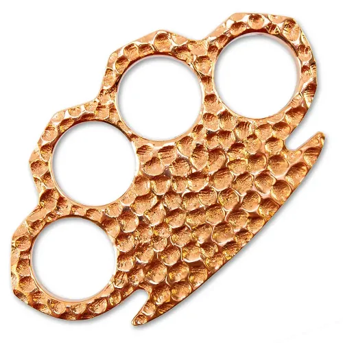 Copper Hammered Knuckle Duster