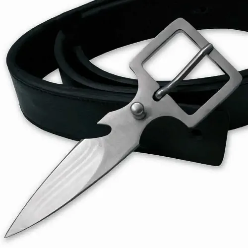 Hidden Belt Buckle Knife