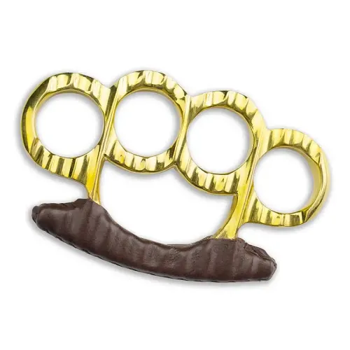 Leather Wrapped Brass Knuckles