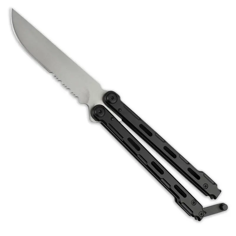 Modern Serrated Butterfly Knife