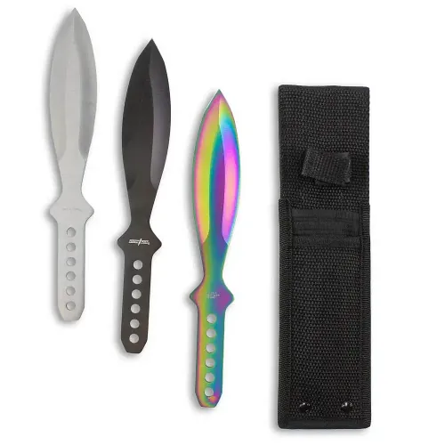 Multicolor Broadhead Throwing Knife Set
