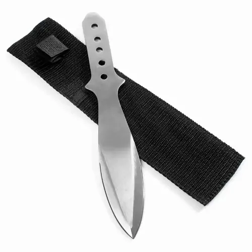 Silver Broadhead Throwing Knife