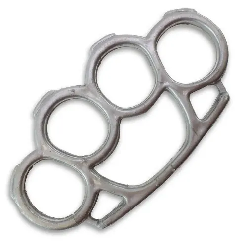 Silver Plastic Knuckle Duster