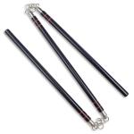 Black Hardwood Three-Section Staff