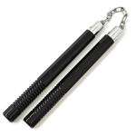 Black Octagon Nunchucks with Grip