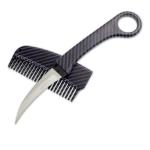 Carbon Fiber Karambit Comb Knife