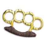 Leather Wrapped Brass Knuckles