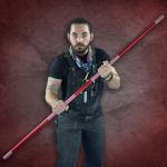 Red Competition Aluminum Bo Staff