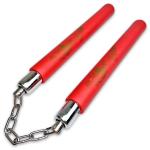 Red Foam Chain Nunchaku