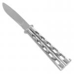 Silver Vented Butterfly Knife