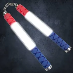 American LED Nunchaku - Light-Up Chucks - Patriotic Nunchucks | KOMBATIV