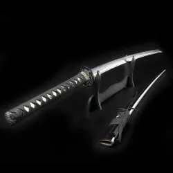 Black Bamboo Hand-Forged Katana
