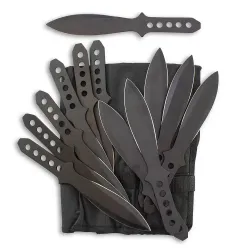 Black Broadhead Throwing Knives