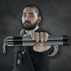 Black Competition Aluminum Nunchucks