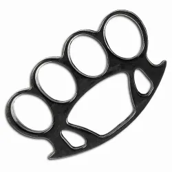 Black Plastic Knuckle Duster