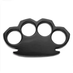 Black Solid Steel Knuckles