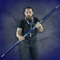 Blue Competition Aluminum Bo Staff