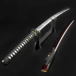 Burgundy Dragon Hand-Forged Katana