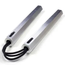 Corded Aluminum Hexagon Nunchaku
