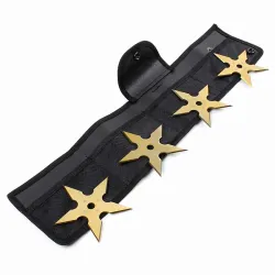 Gold Throwing Star Set