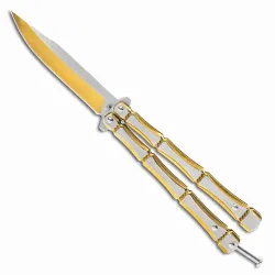 Golden Bones Butterfly Knife