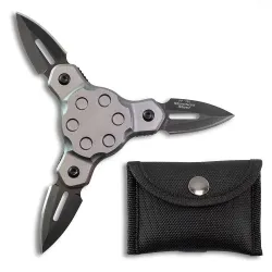 Gray Foldable Throwing Star