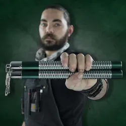 Green Competition Aluminum Nunchucks