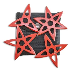 Red Vented Ninja Star Set