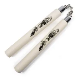 White Foam Chain Nunchaku