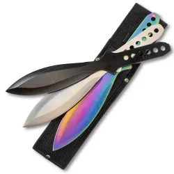 XL Multicolored Throwing Knives