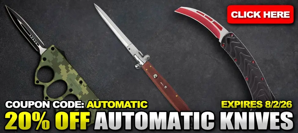 20% off automatic knives