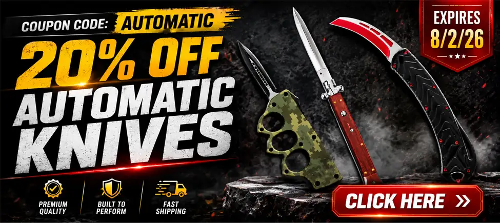 20% off automatic knives