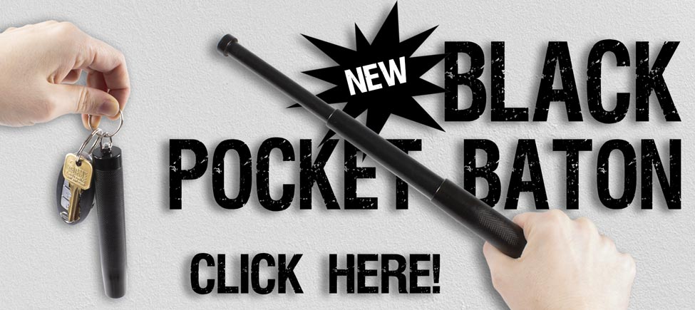The Black Pocket Baton is Powerful Pocket-Sized Self-Defense!