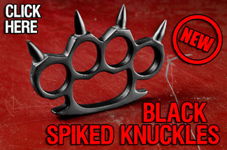 The Black Spiked Knuckles Give YOU The Upper Hand!