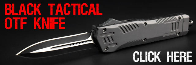 The Black Tactical OTF Knife is the Last Blade You'll Need!